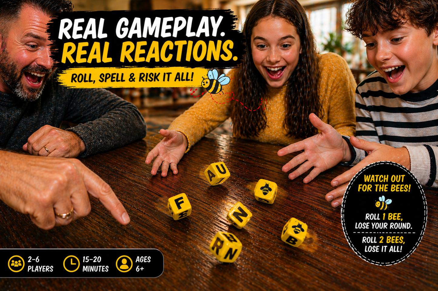 THAT REALLY STINGS!™ – A Risky Word Dice Game