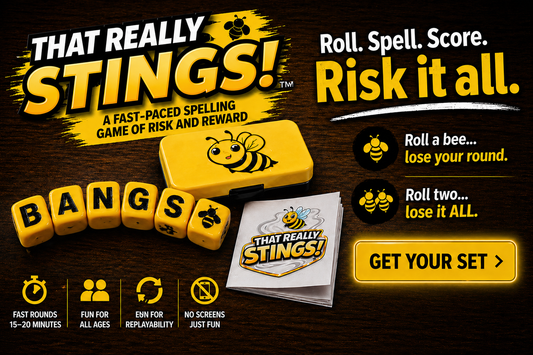 THAT REALLY STINGS!™ – A Risky Word Dice Game